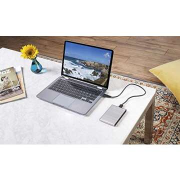 Seagate Backup Plus Slim 2TB External Hard Drive Portable HDD – Silver USB 3.0 For PC Laptop And Mac, 1 year Mylio Create, 2 Months Adobe CC Photography (STHN2000401)