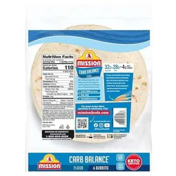 Mission Low Carb Flour Tortilla, Carb Balance Burrito 2 Packs
