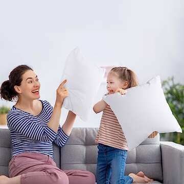 Utopia Bedding Throw Pillows Insert (Pack of 2, White) - 22 x 22 Inches Bed and Couch Pillows - Indoor Decorative Pillows