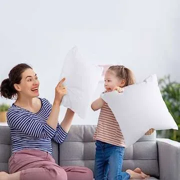 Utopia Bedding Throw Pillows Insert (Pack of 2, White) - 22 x 22 Inches Bed and Couch Pillows - Indoor Decorative Pillows