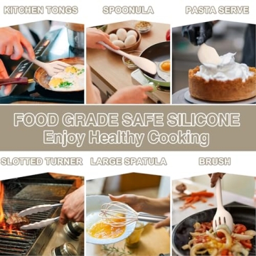 Umite Chef 22-Piece Silicone Utensil Set for Cooking