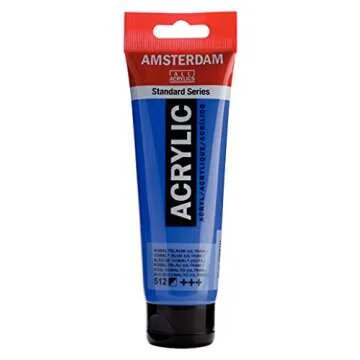 Amsterdam Standard Series Acrylic Tube 120ml Cobalt Blue - Durable, Quick Drying Paint