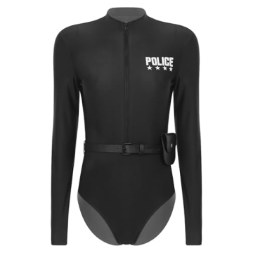 Sywiyi Women Sexy Police Costume for Halloween Cosplay