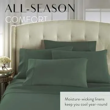 Soft Queen Sheet Set 6 Piece with Deep Pockets - Machine Washable