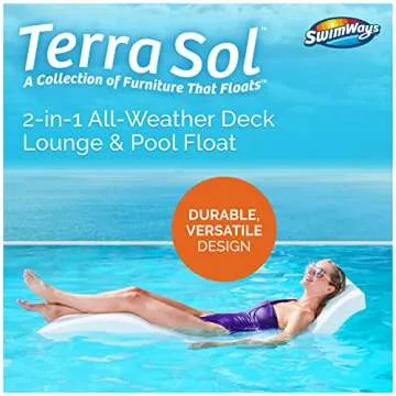 SwimWays Terra Sol Sonoma 2-in-1 Lounge Chair for Pool & Patio