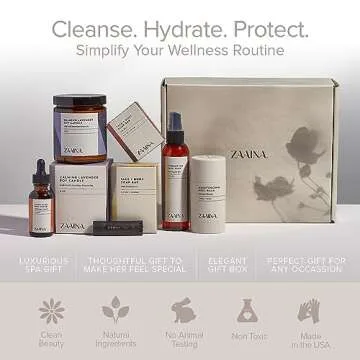 Get Well Soon Spa Gift Set for Women - Luxurious Bath Gift Set, Relaxing Spa Set, Pampering Body Care Set, Spa Gift Basket for Women, Beauty Self Care Kit Gift Box, Home Spa Care Package - by ZAAINA