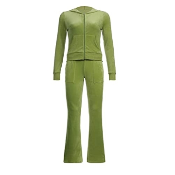 Trendy Women's Velour Tracksuit Cozy Tracksuit Set