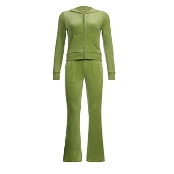Trendy Women's Velour Tracksuit Cozy Tracksuit Set