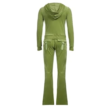 Trendy Women's Velour Tracksuit Cozy Tracksuit Set