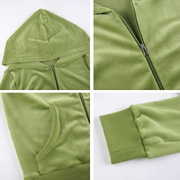 Trendy Women's Velour Tracksuit Cozy Tracksuit Set