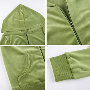 Trendy Women's Velour Tracksuit Cozy Tracksuit Set