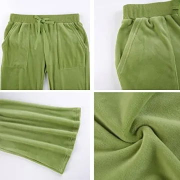 Trendy Women's Velour Tracksuit Cozy Tracksuit Set