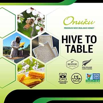 Onuku Premium New Zealand UMF 20+/MGO 830+ (250G) Authentic Manuka Honey | 100% Pure Mineral Rich Properties Non GMO Unpasteurized Certified Delicious Honey