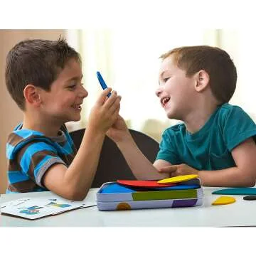 LIKEE Wooden Pattern Blocks for Toddlers - 36 Shapes