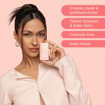 Design.Me HOLD.ME Styling Stick | Vegan Hair Wax Stick for Women | Controls Frizz, Tame Flyaways & Smooths Hair | With Long-Lasting Hold