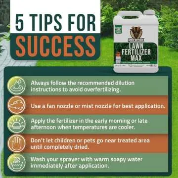 PetraTools Liquid Fertilizer, 16-4-8 Lawn Fertilizer, Liquid Lawn Fertilizer Concentrate & Grass Fertilizer For All Grass Types, Liquid Lawn NPK With Nitrogen Fertilizer Lawn Food Max Strength (1 Gal)