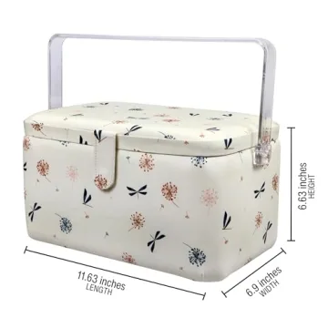 SINGER Anthriscus Sewing Basket with Essential Notions