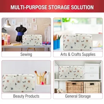 SINGER Anthriscus Sewing Basket with Essential Notions