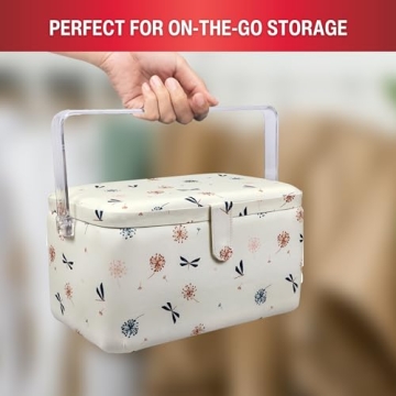 SINGER Anthriscus Sewing Basket with Essential Notions