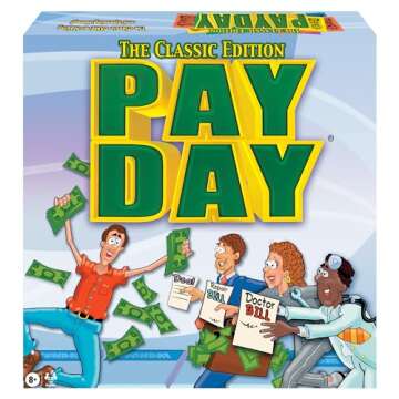 The Game of Pay Day With Popular 1970's Artwork by Winning Moves Games USA, where Players Make and S...