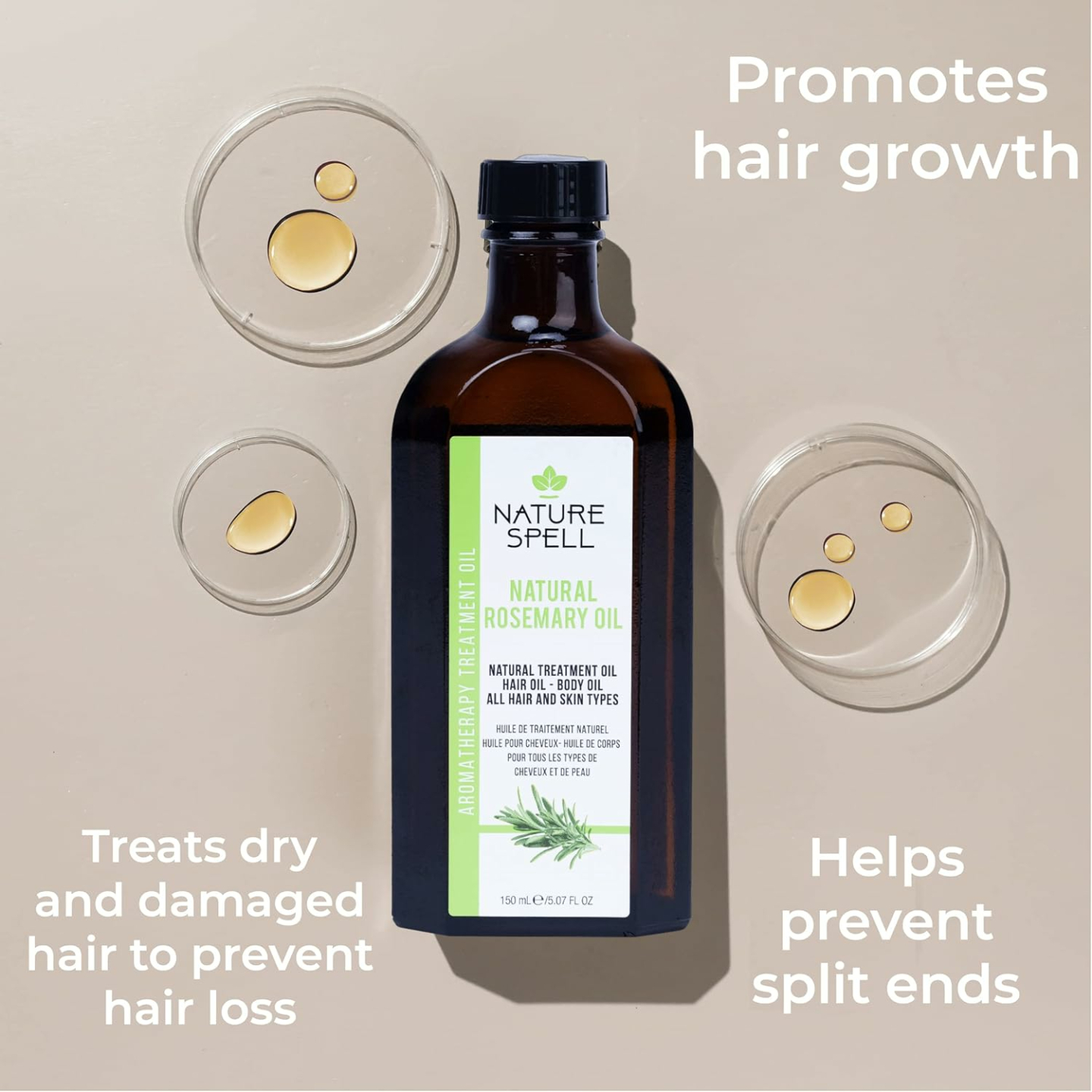 Rosemary Oil for Hair & Skin - Natural Growth & Repair