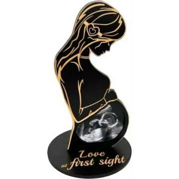 Heart's Sign Ultrasound Frame - Unique Pregnancy Gift for Moms