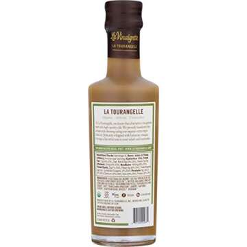La Tourangelle, Organic Classic Balsamic Vinaigrette, 8.45 Ounce, 2-Bottle Pack, Salad Dressing and ...