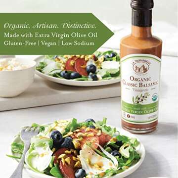 La Tourangelle, Organic Classic Balsamic Vinaigrette, 8.45 Ounce, 2-Bottle Pack, Salad Dressing and Marinade, Made with Organic Extra Virgin Olive Oil, Gluten-Free, Low Sodium, 2 Count (Packaging may Vary)