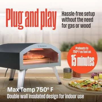 Westinghouse 12" Electric Pizza Oven - Artisan Style Cooking