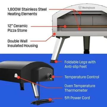 Westinghouse 12" Electric Pizza Oven for Artisan Pizzas