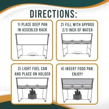 Chafing Dish Set - 6 Pack Disposable Catering Supplies