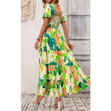 PRETTYGARDEN Womens Floral Maxi Dress for Summer 2025