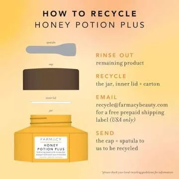 Farmacy Hydrating Face Mask - Honey Potion Plus Nourishing Skincare Facial Mask with Niacinamide, Ceramides + Pro-Vitamin B5 to Protect + Replenish Moisture Barrier (117g)