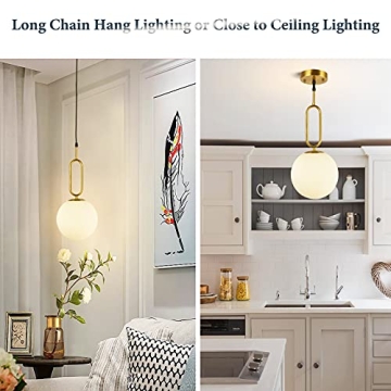 BAODEN Modern Globe Pendant Light Set of 2 for Stylish Decor