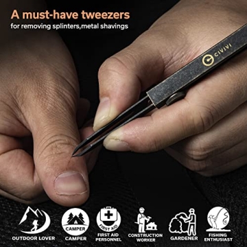 CIVIVI Precision Tweezers for Splinters - EDC Carry Tool
