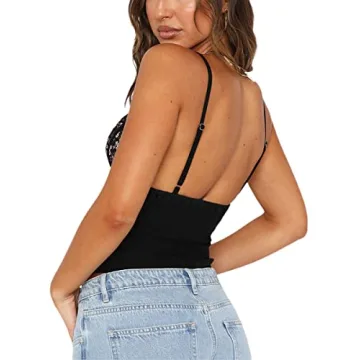 Trendy Women Spaghetti Straps Lace Camisoles for Summer