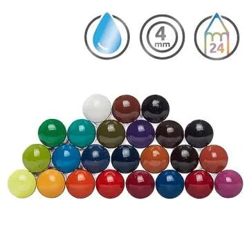 Derwent Inktense Pencils Tin, Set of 24, Great for Holiday Gifts, 4mm Round Core, Firm Texture, Watersoluble, Ideal for Watercolor, Drawing, Coloring and Painting on Paper and Fabric (0700929)