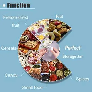 20 PCS 2oz Plastic Empty Jars with Lids(White),Wide-Mouth Refillable Storage Containers for Cosmetics,Empty Storage Container for Candy,Beads,Slime Making,Crafts,Creams,Gifts