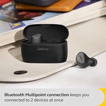 Jabra Elite 5 True Wireless in-Ear Bluetooth Earbuds - Hybrid ANC, Clear Calls, Ergonomic Design