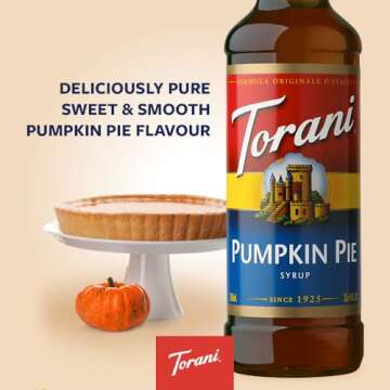 Torani Pumpkin Pie Syrup - Flavorful Autumn Delights