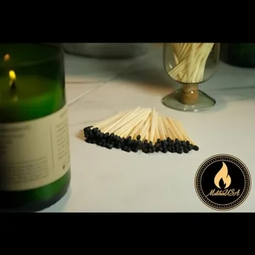 Elegant Glass Cloche Match Holder for Home Decor