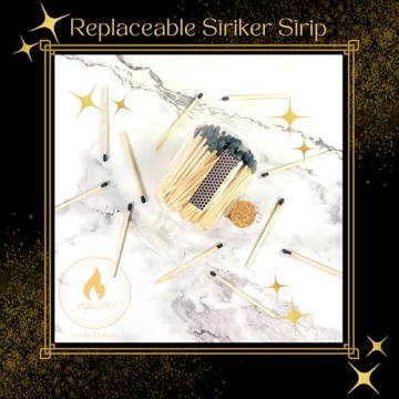 Elegant Glass Cloche Match Holder for Home Decor