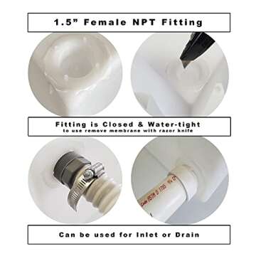 Under Mount 10 Gallon Fresh Water Holding Tank Class A Customs