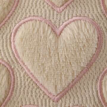 DFXSZ Valentines Pillow Covers Soft Plush Heart Design