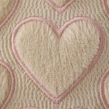 DFXSZ Valentines Pillow Covers Soft Plush Heart Design