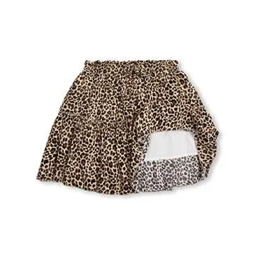 Alelly Women's Summer High Waist Ruffle Skirt - Trendy and Comfortable
