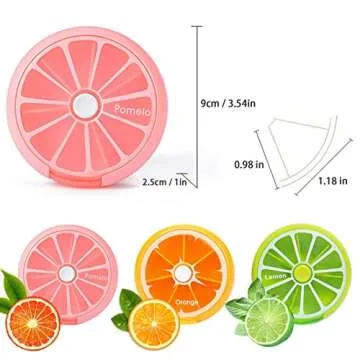 Colorful Rotatable Pill Organizer for Easy Medication