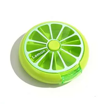 Colorful Rotatable Pill Organizer for Easy Medication