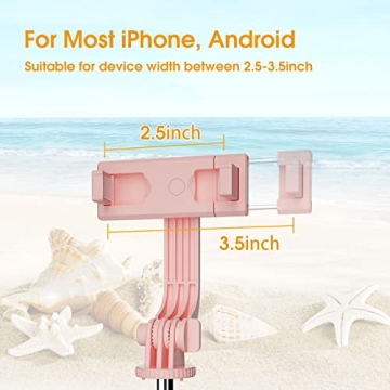 Selfie Stick Tripod 44-inch with Remote for iPhone and Android