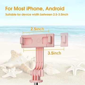 Selfie Stick Tripod 44-inch with Remote for iPhone and Android